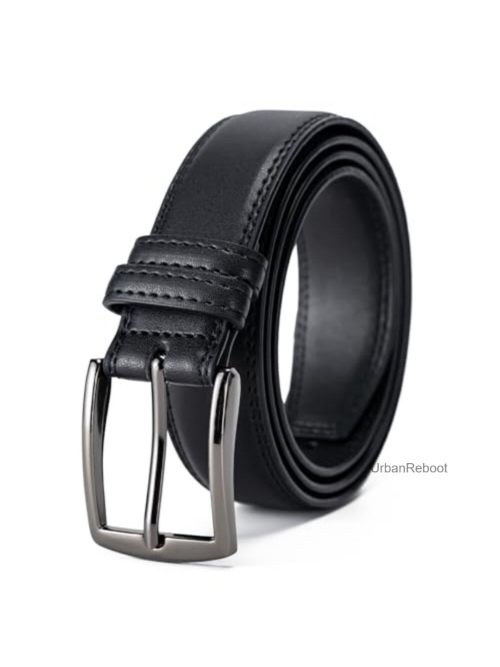 Men's Genuine Leather Belt Classic Dress Casual Adjustable
